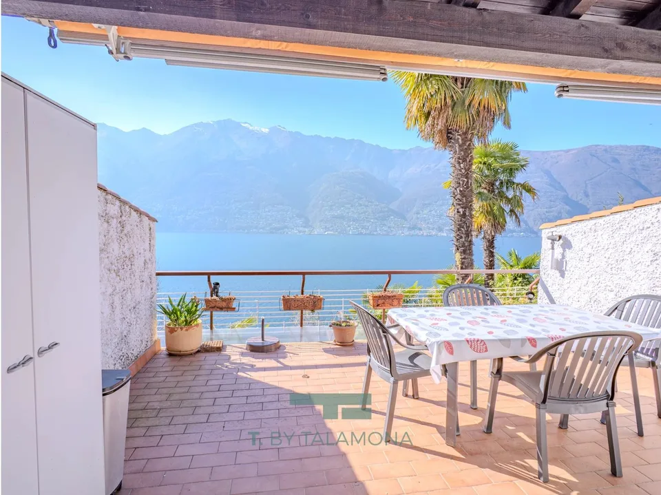 Möblierte Wohnung mit Seeblick in Tronzano Lago Maggiore