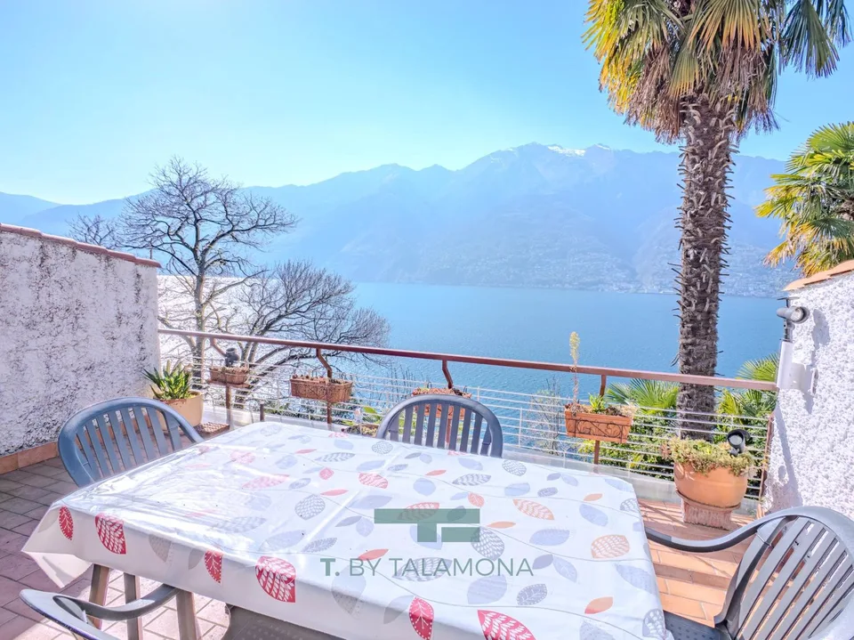 Möblierte Wohnung mit Seeblick in Tronzano Lago Maggiore