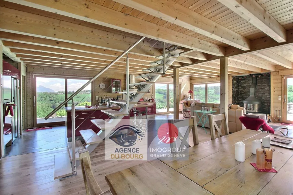 Chalet der gehobenen Klasse mit freier Sicht und Garten - La Muraz