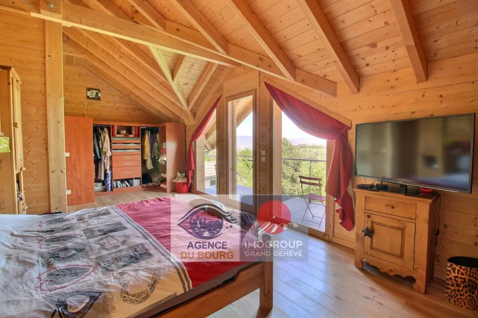 Chalet der gehobenen Klasse mit freier Sicht und Garten - La Muraz – Foto 9 von 10
