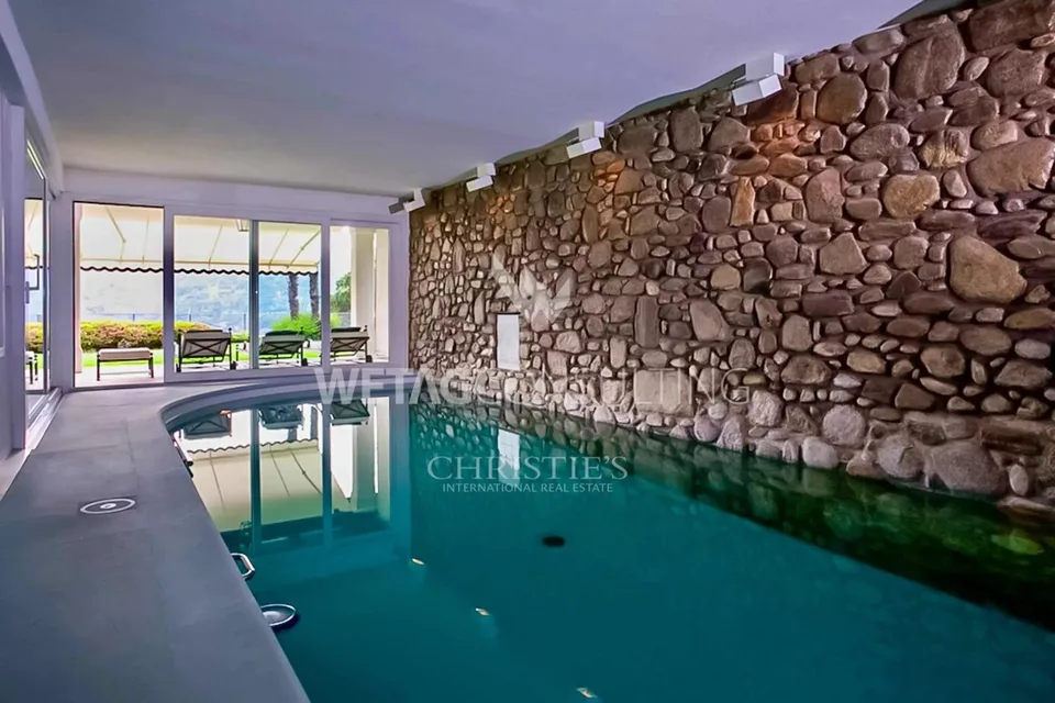 Lugano-Figino: Elegante Villa mit traumhafter Aussicht auf den Luganersee & Indoor-Pool zu verkaufen – Foto 6 von 12