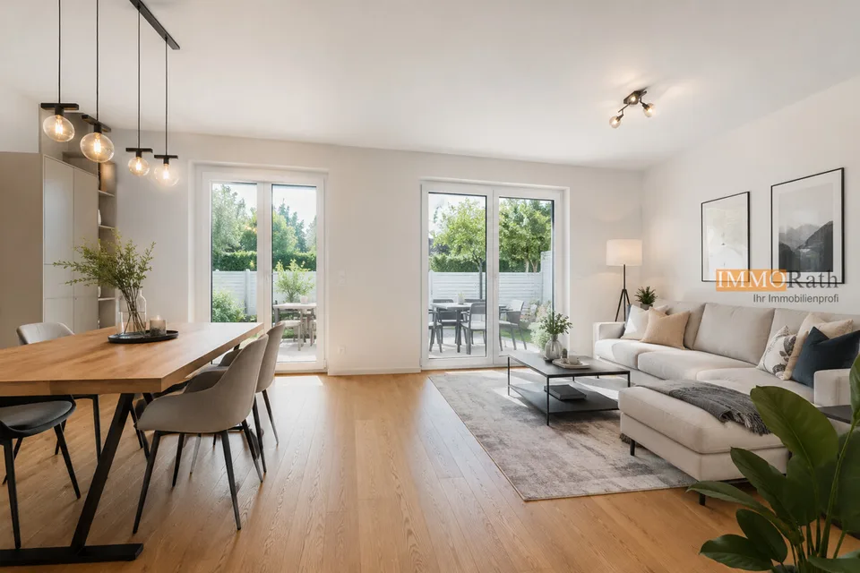 IMMORath.de  Modernes Reihenmittelhaus mit Energieeffizienz A+ in ruh