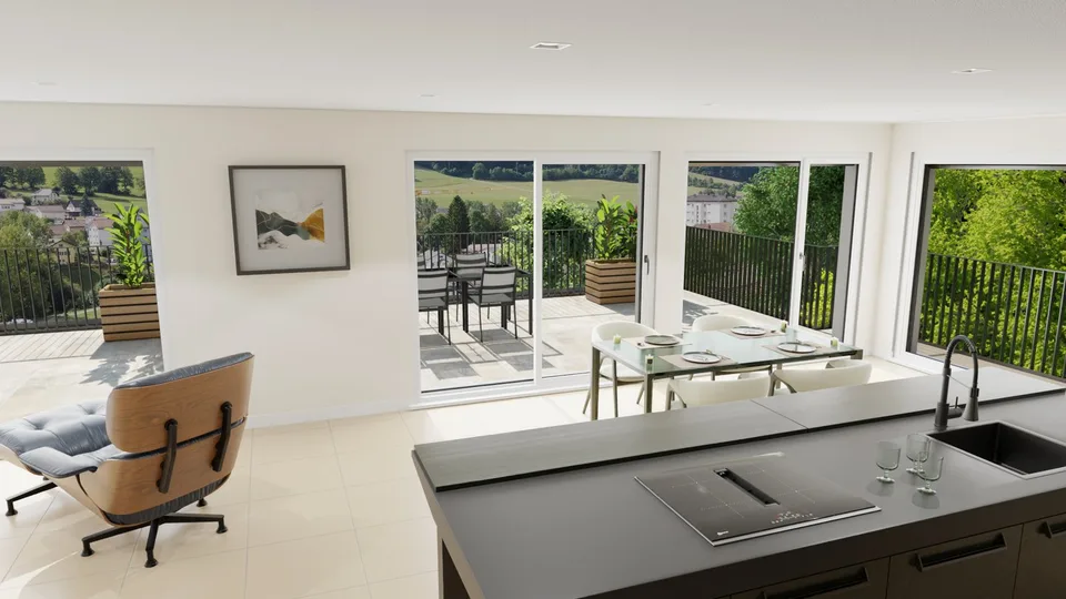 Neue Promotion - 4,5-Zimmer-Wohnung mit Aussicht in Vallorbe