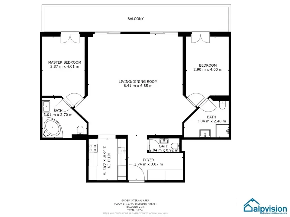 APPARTEMENT 3.5 ZIMMER PRESTIGE SKI IN / SKI OUT – Foto 12 von 13