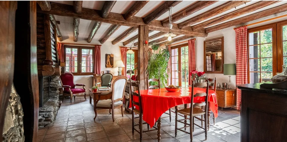Chalet vue Mont-Blanc avec terrasse
