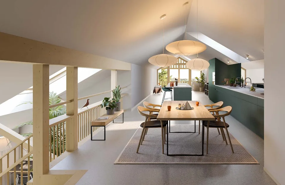 Letzte verfügbare Einheit – Loft mit 150 m² Wohnfläche und bis 4.2 m Raumhöhe