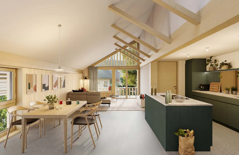 Letzte verfügbare Einheit – Loft mit 150 m² Wohnfläche und bis 4.2 m Raumhöhe