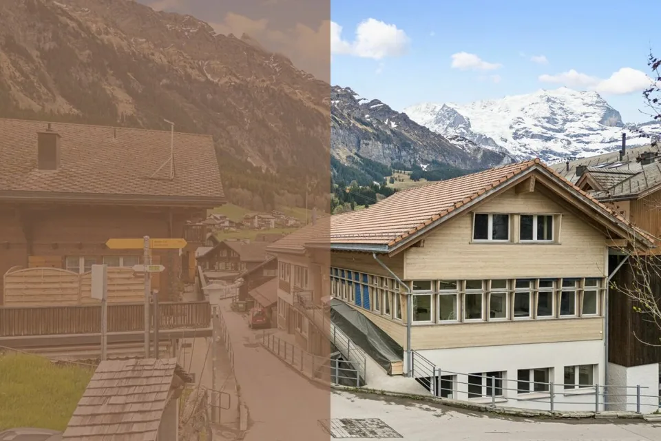 Gewerbeliegenschaft in Wengen mit Entwicklungspotenzial an attraktiver Lage