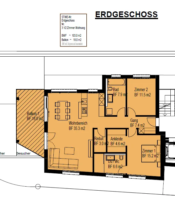 Costruzione esclusiva: appartamento di 3,5 locali con balcone