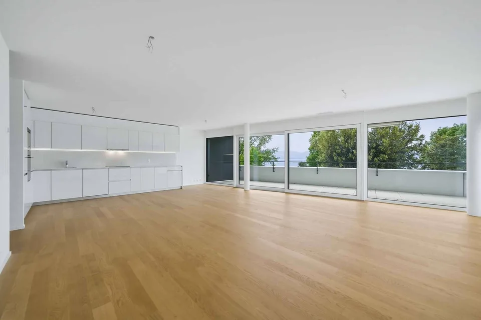 Appartement neuf de standing - 4.5 pièces en angle avec balcon de 76m² - Vue lac