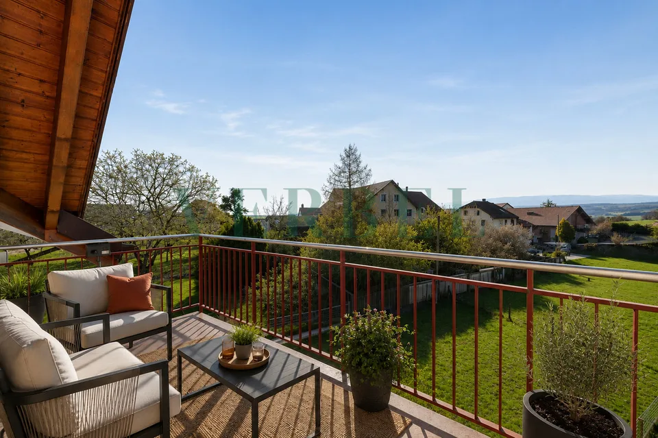 Calme, espace et qualité de vie aux portes de Lausanne