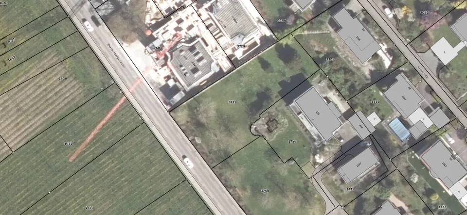 Esclusiva parcelle di terreno edificabile con 1'350 m2 in leggera pendenza - vista sul lago incostruibile