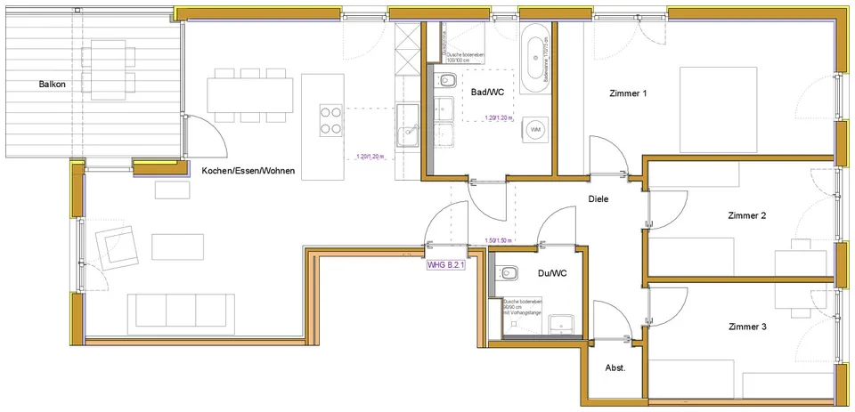 Tiengen - 4-Zimmerwohnung - 121 m² - vermietet – Foto 8 von 8