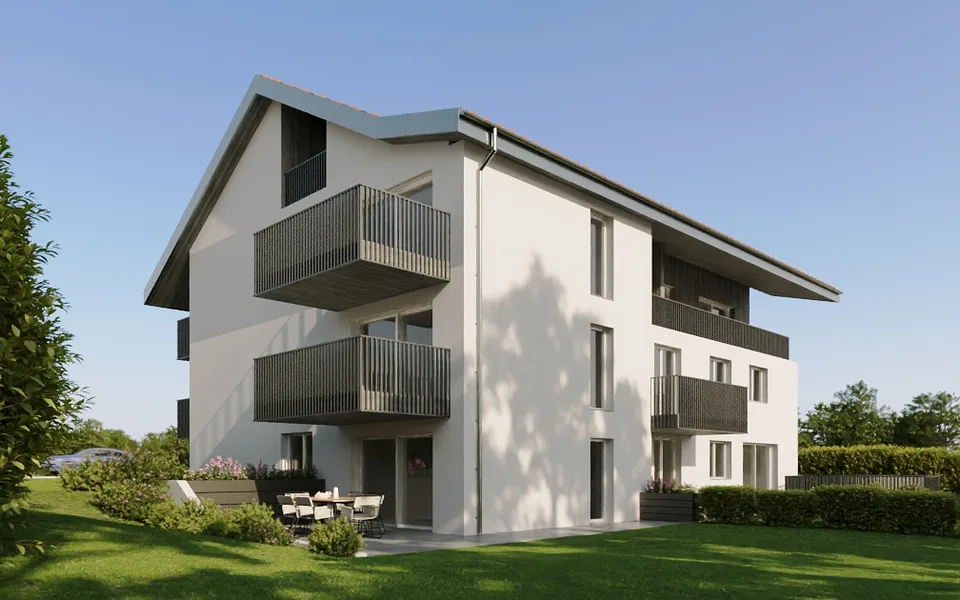 Mansarda 4,5 locali con vista sulla campagna, vicino a Romont