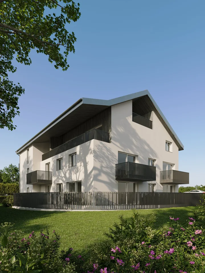 Mansarda 4,5 locali con vista sulla campagna, vicino a Romont