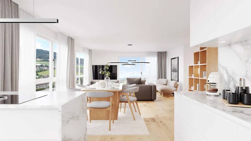 Appartamento in proprietà di 3,5 locali con area di seduta