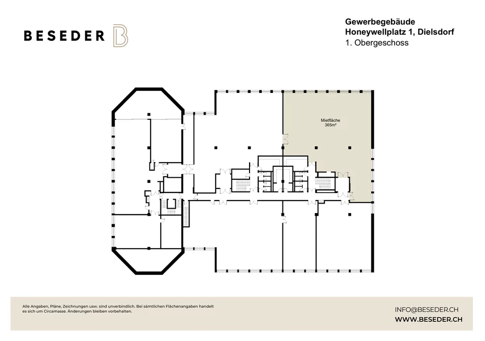 365 m2 d'espaces commerciaux avec ascenseur de marchandises et charge utile de 1'300 kg/m² – photo 14 sur 14