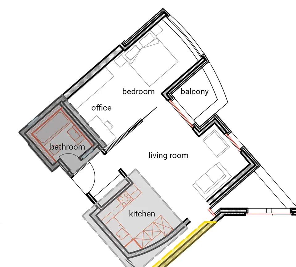 Möblierte 2.5 Zimmer-Wohnung an Top Lage in Zug
