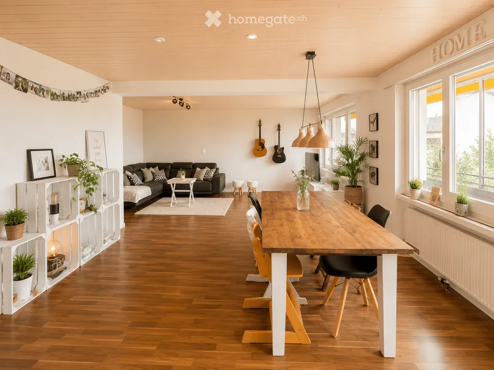 Vivere con una panoramica – appartamento spazioso di 5½ locali a Rieden SG