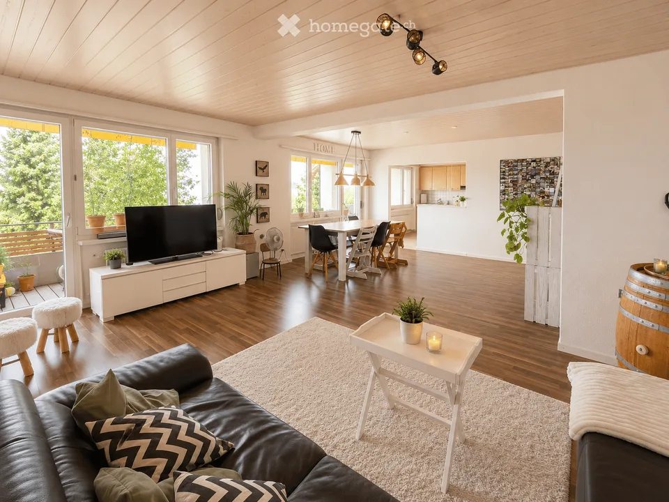 Vivere con una panoramica – appartamento spazioso di 5½ locali a Rieden SG