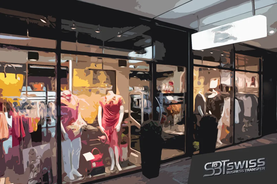 LUGANO CENTRO : VENDESI AFFERMATO NEGOZIO DI ABBIGLIAMENTO DONNA