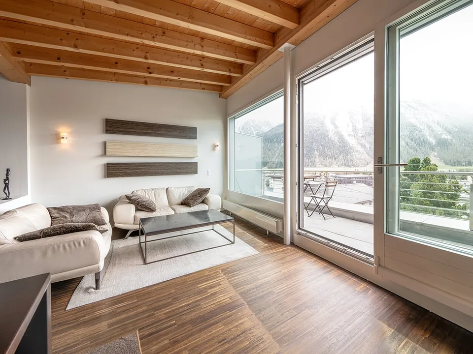 Alto piatto dell'Engadina: penthouse in affitto stagionale