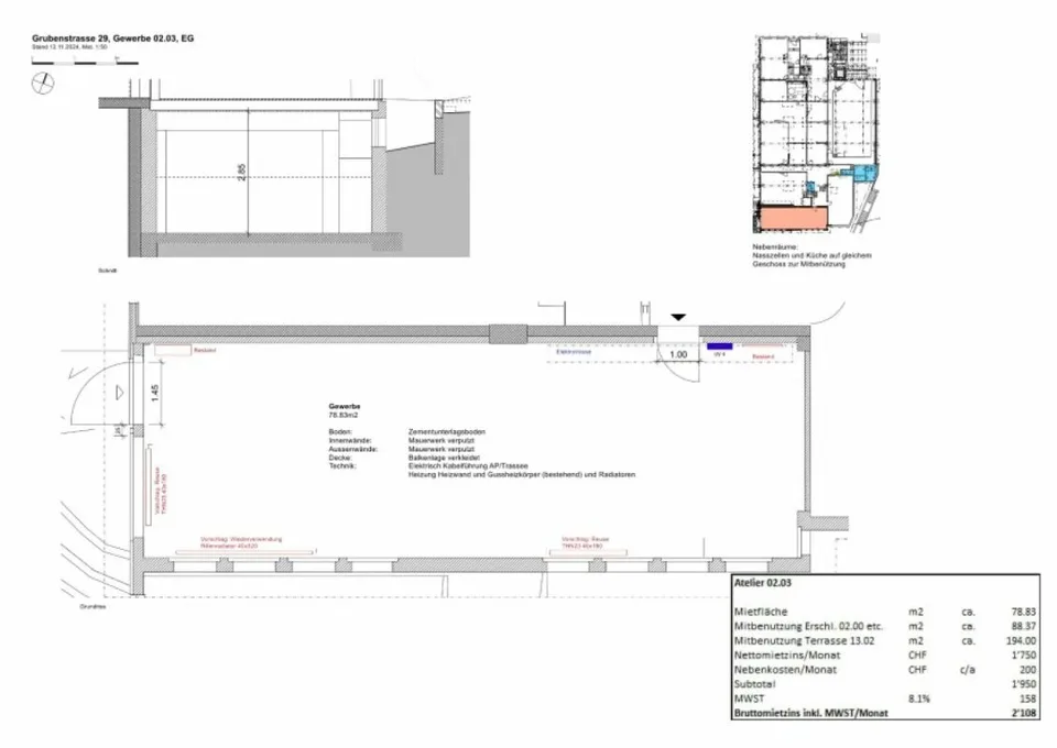 Jetzt zugreifen: Vollausgebaute Werkstatt- oder Atelierraum im Werkhof29 - ideal für kreative Köpfe! – Foto 7 von 7