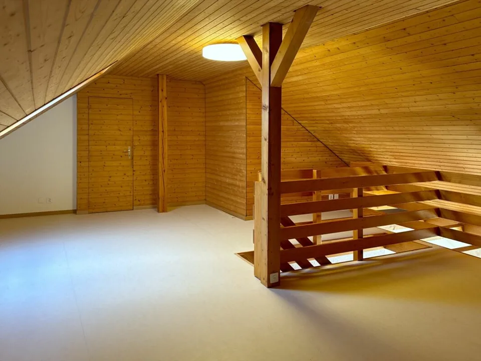 Appartement de mansarde rénové 4 1/2 pièces avec galerie
