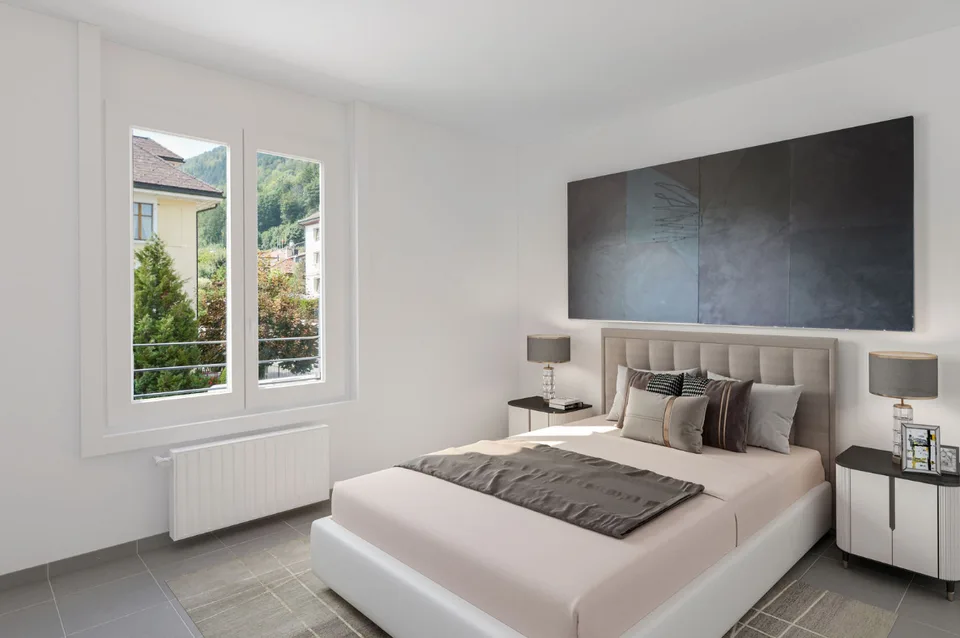 Spacieux appartement 4.5 pièces avec balcon et vue sur les montagnes à Saint-Imier