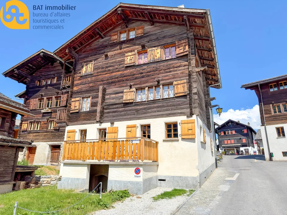 Location vacances - Appartement 2 pièces rénové au centre de Vercorin