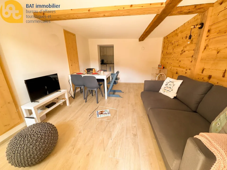 Location vacances - Appartement 2 pièces rénové au centre de Vercorin
