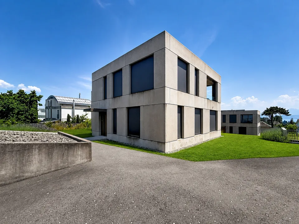 Moderne Villa in den Höhen von Morges