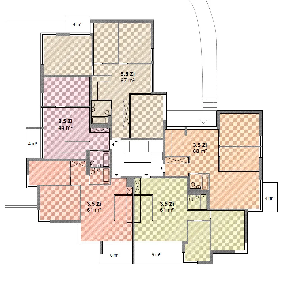 Beautiful 2-room apartment of 44m2