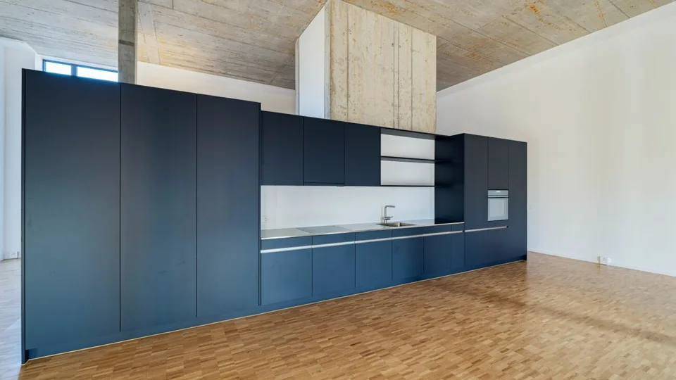 Überhohe 1.5-Zi-Loft (100m2) in der Bruggmühle Ost