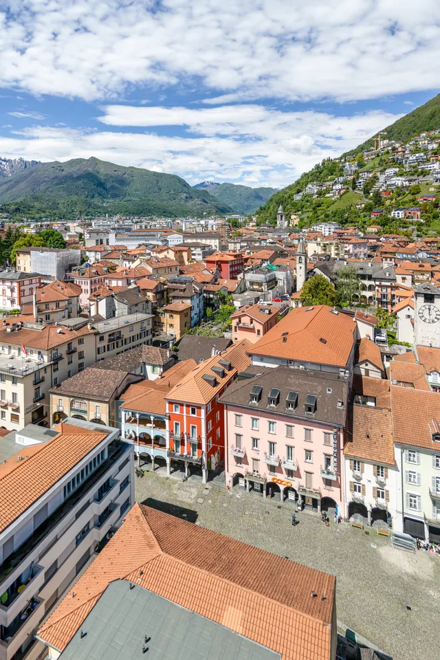 In vista della Piazza Grande, Locarno