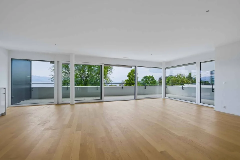 Appartement neuf de standing - 4.5 pièces en angle avec balcon de 76m² - Vue lac