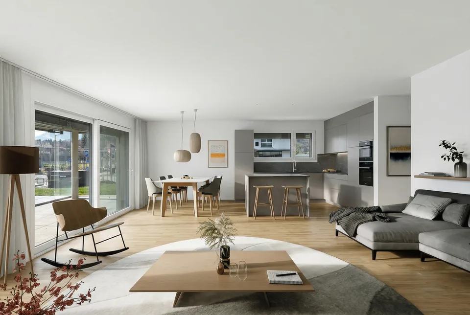 Appartement de 4,5 pièces au rez-de-chaussée - avec terrasse et jardin