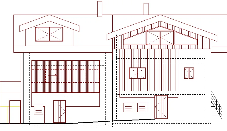 Renovation of a barn with building permit