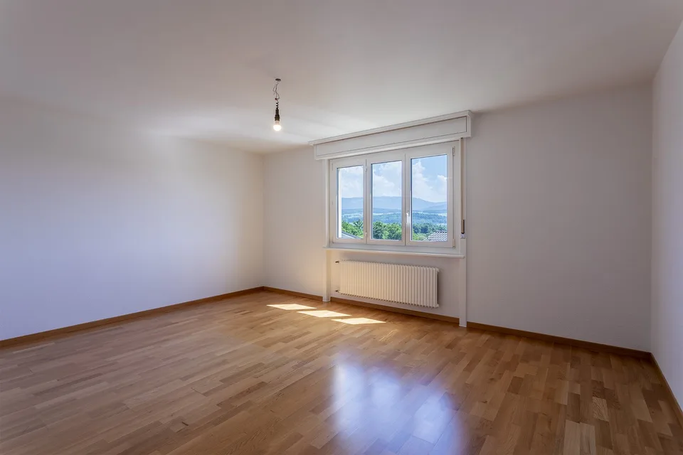 Wohnung mit 4,5 Zimmern und Blick auf die Préalpes in Villars-sur-Glâne