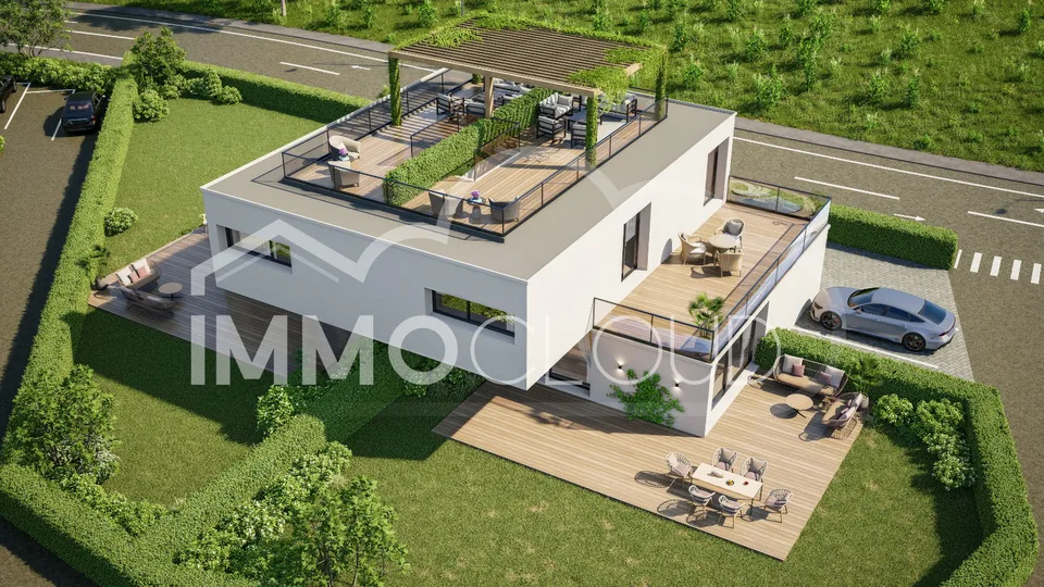 Villa con tetto panoramico - tra vigneti, lago e Riviera