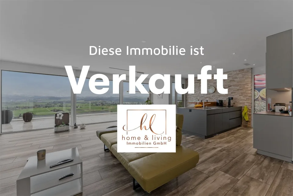 Weitblick von der grosszügigen Terrasse geniessen!