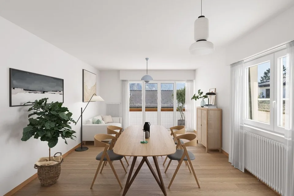 Villa individuelle 6.5 pièces à rafraîchir, beau potentiel !