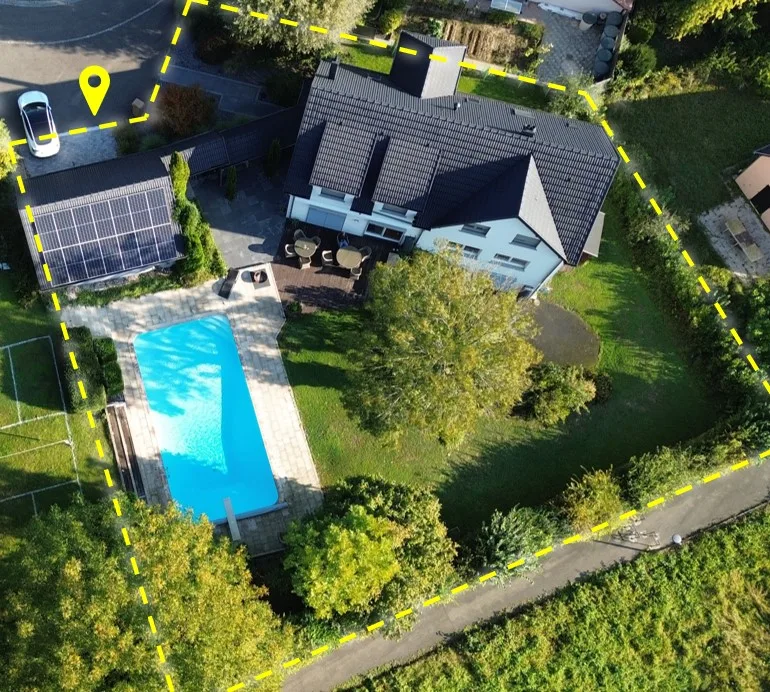 Moderne Villa mit Pool und Solarpanelen in Hesingue