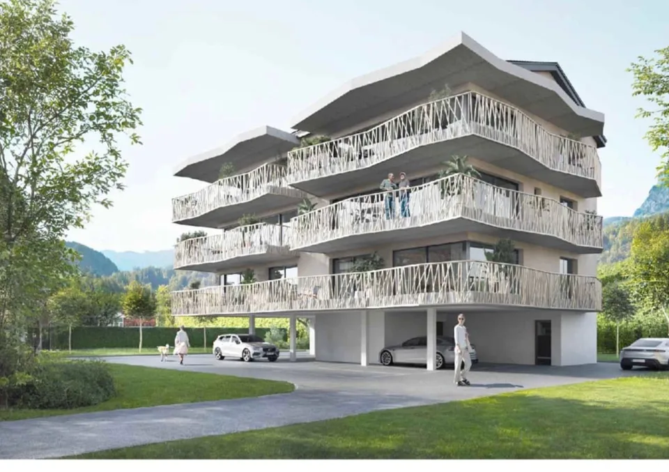 Appartamento nuovo di 3,5 locali con balcone e bella vista a Leytron