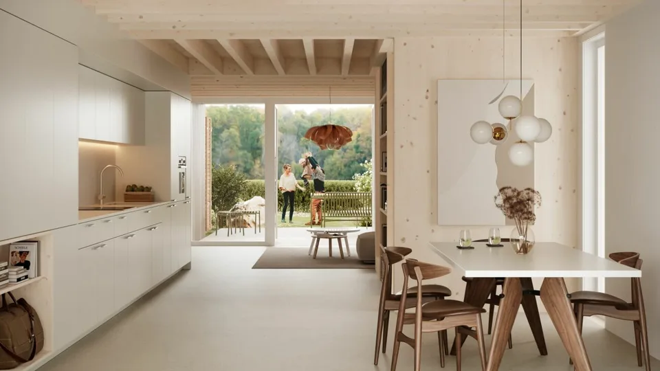 Projet de construction neuve Casa Natura - maisons en rangée de 5,5 pièces
