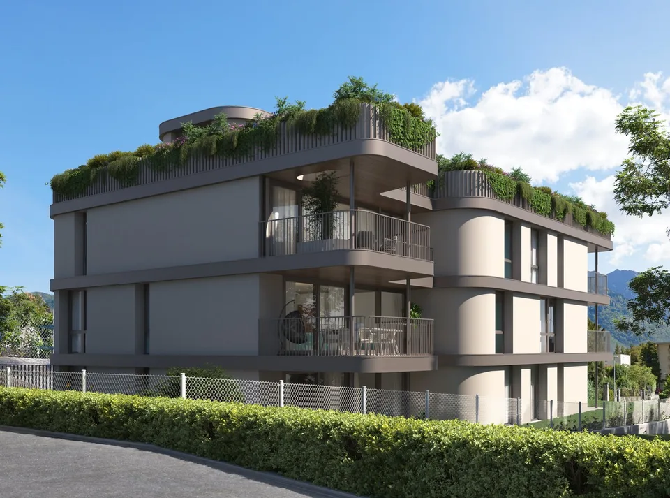 VENDESI A MINUSIO - APPARTAMENTO 3.5 LOCALI CON GIARDINO PRIVATO IN NUOVA COSTRUZIONE – foto 5 di 11