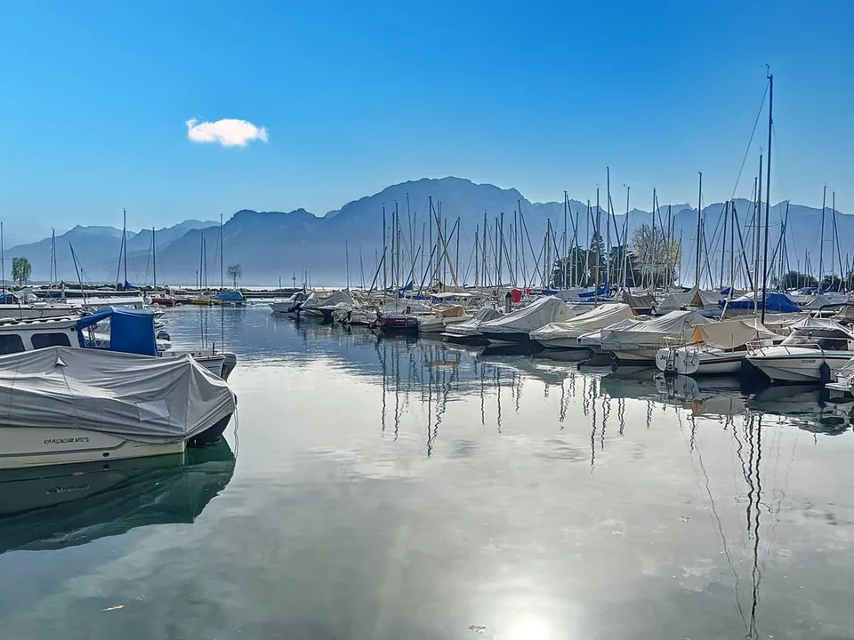 Appartement mit 2 Balkonen und Blick auf den Hafen von Clarens – Foto 7 von 12