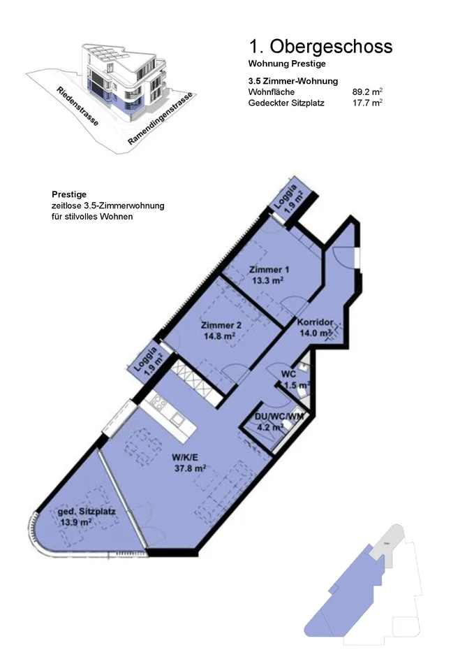 Baustart erfolgt! Neubauprojekt Triangulum Gommiswald 3.5 Zimmer Wohnung