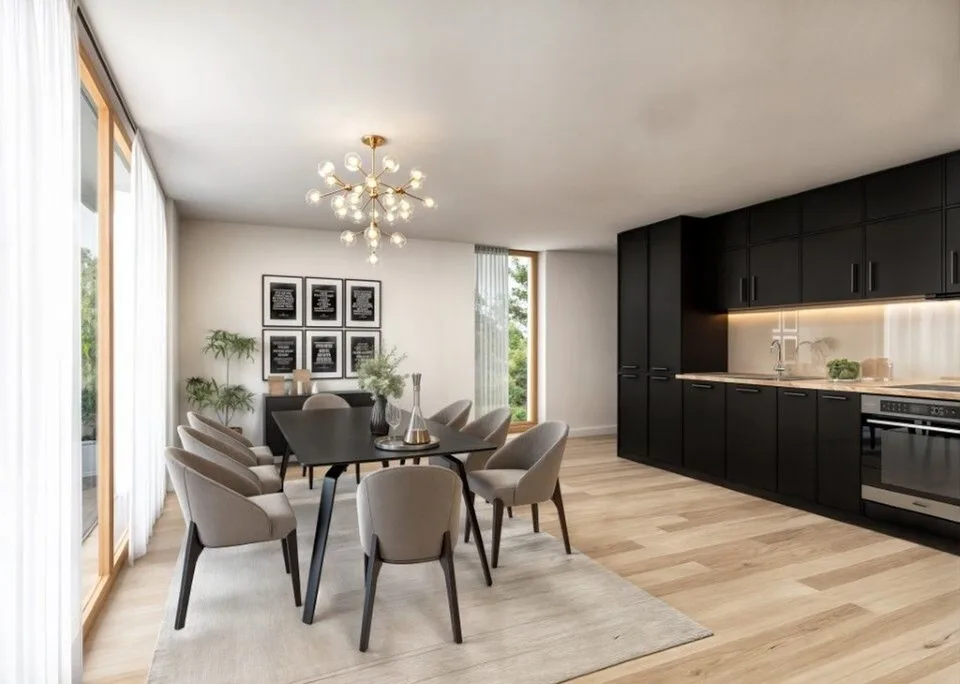 Prächtige Reihenvilla in einer grünen Oase