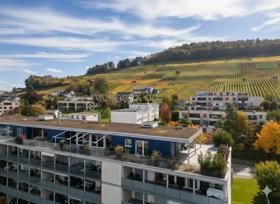 Exklusive 5.5-Zimmer-Wohnung mit 300 m² Terrasse in Döttingen - Raum, Komfort und Stil auf höchstem Niveau